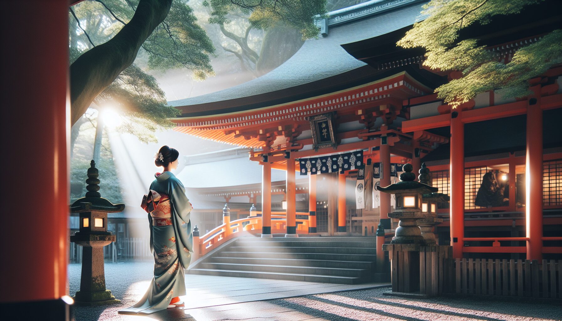 和服　日本人　京都　神社 image 2